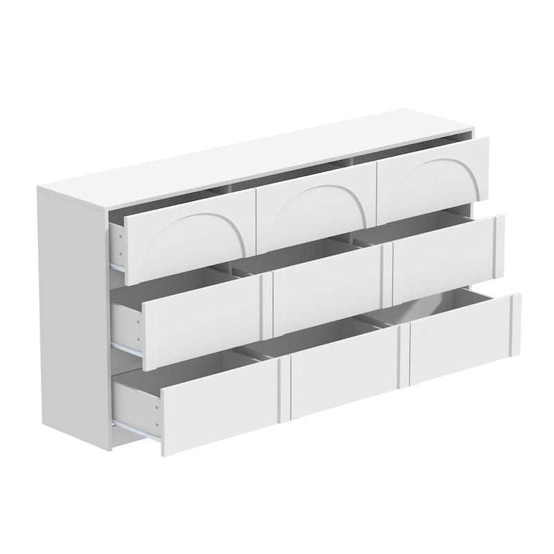 Meuble de rangement blanc polyvalent - Idéal pour la chambre, la cuisine et le salon