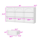 Meuble de rangement blanc polyvalent - Idéal pour la chambre, la cuisine et le salon