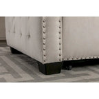 Canapé-lit d'angle réversible 77 pouces avec rangement, canapé d'angle 2 places en forme de L et méridienne intégrée pour salon