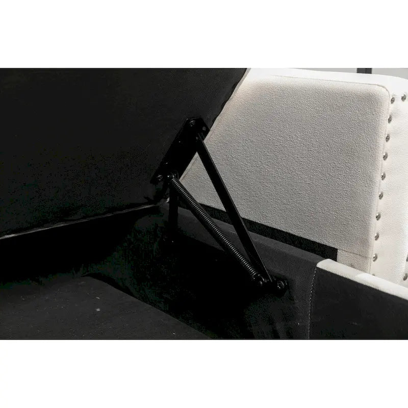 Canapé-lit d'angle réversible 77 pouces avec rangement, canapé d'angle 2 places en forme de L et méridienne intégrée pour salon